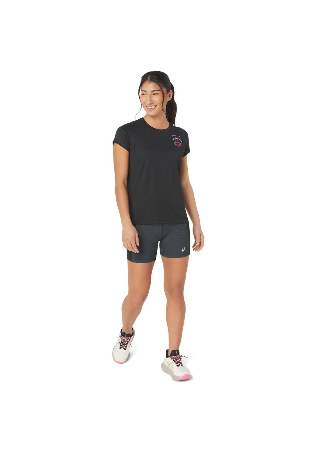 

Футболка с принтом FUJITRAIL LOGO SHORTSLEEVE ASICS, черный