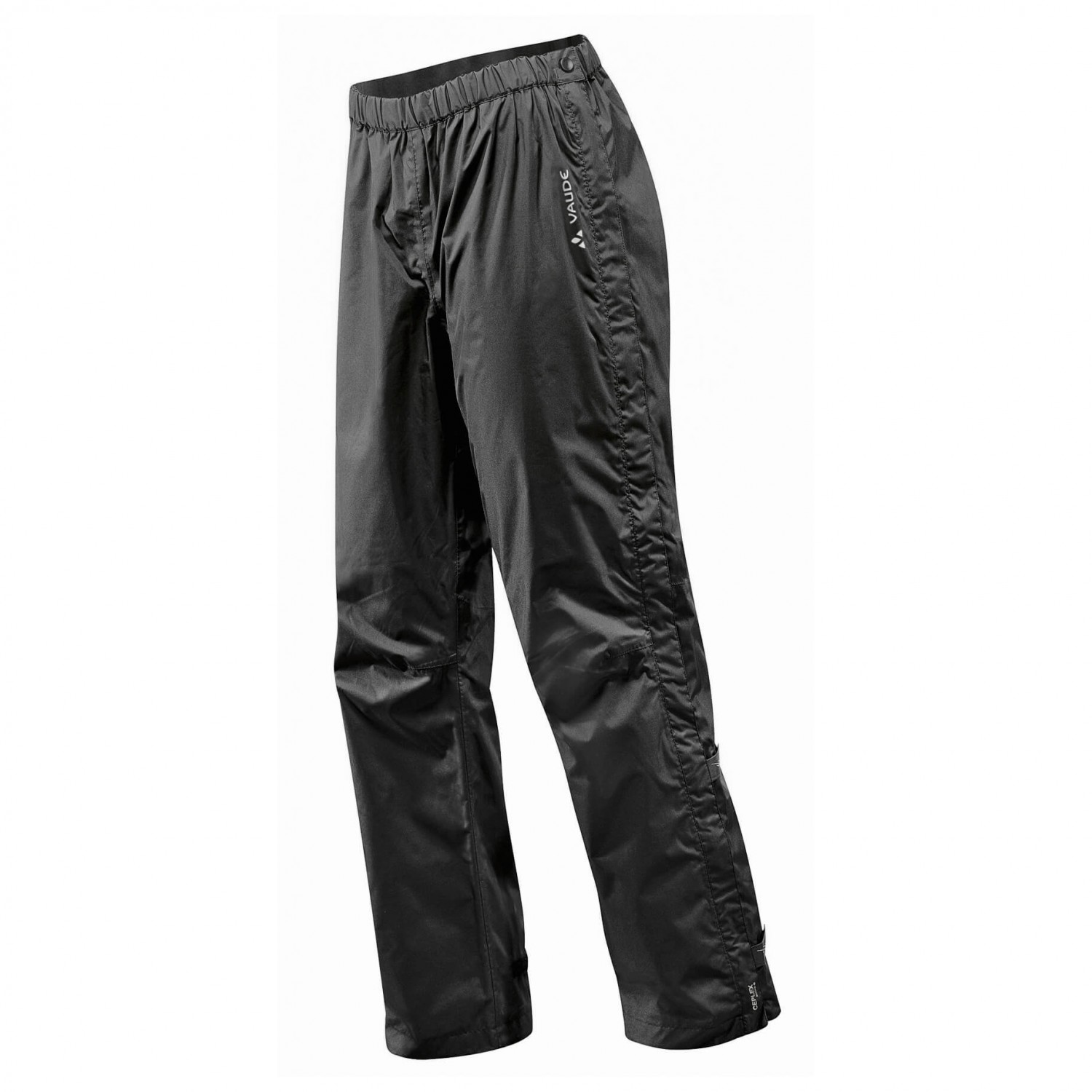 Дождевые брюки Vaude Women's Fluid Full Zip S/S, черный