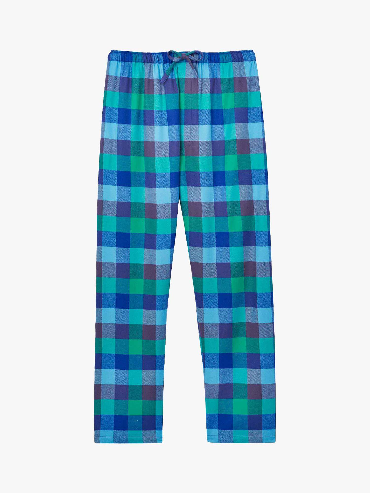 цена Пижамные брюки Shire Square из хлопка с начесом British Boxers, синий