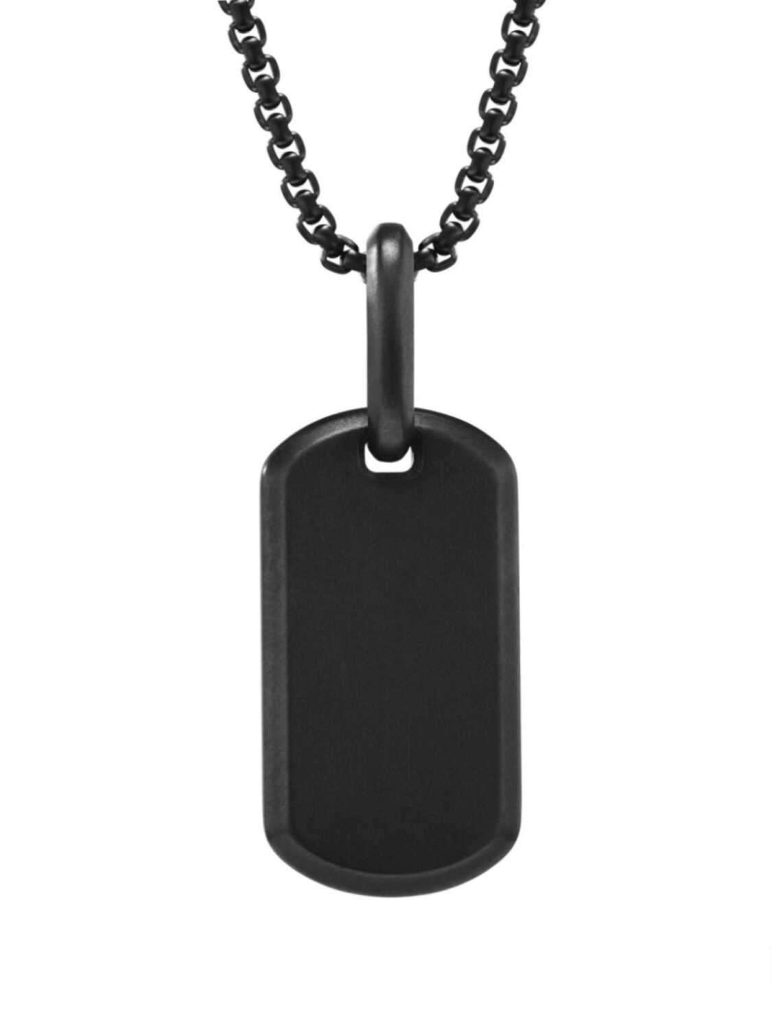

Титановая подвеска Chevron Tag David Yurman, черный