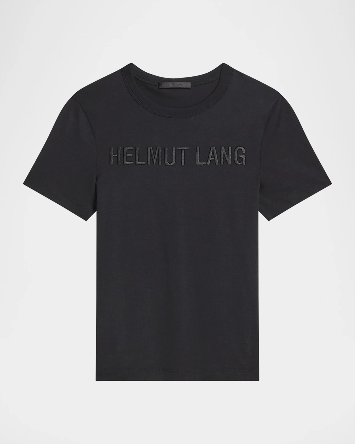 

Узкая футболка с короткими рукавами и логотипом Helmut Lang, черный