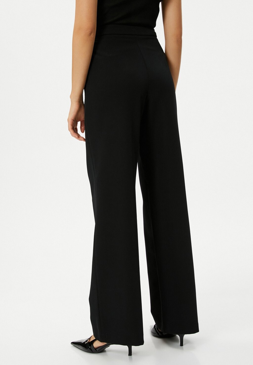

Брюки Wide Leg Glitter Detail Koton, черные