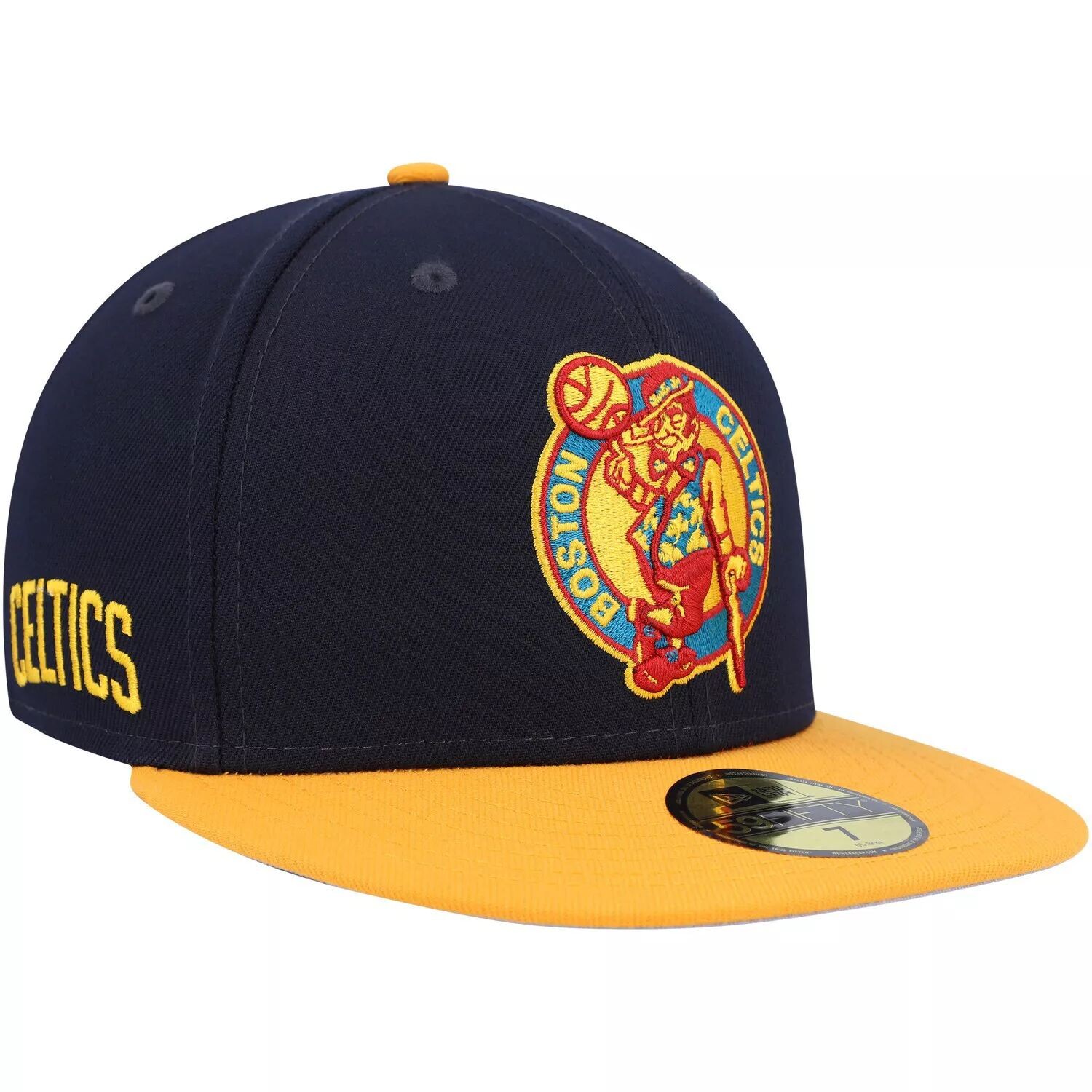 

Мужская приталенная шляпа New Era Navy/Gold Boston Celtics Midnight 59FIFTY