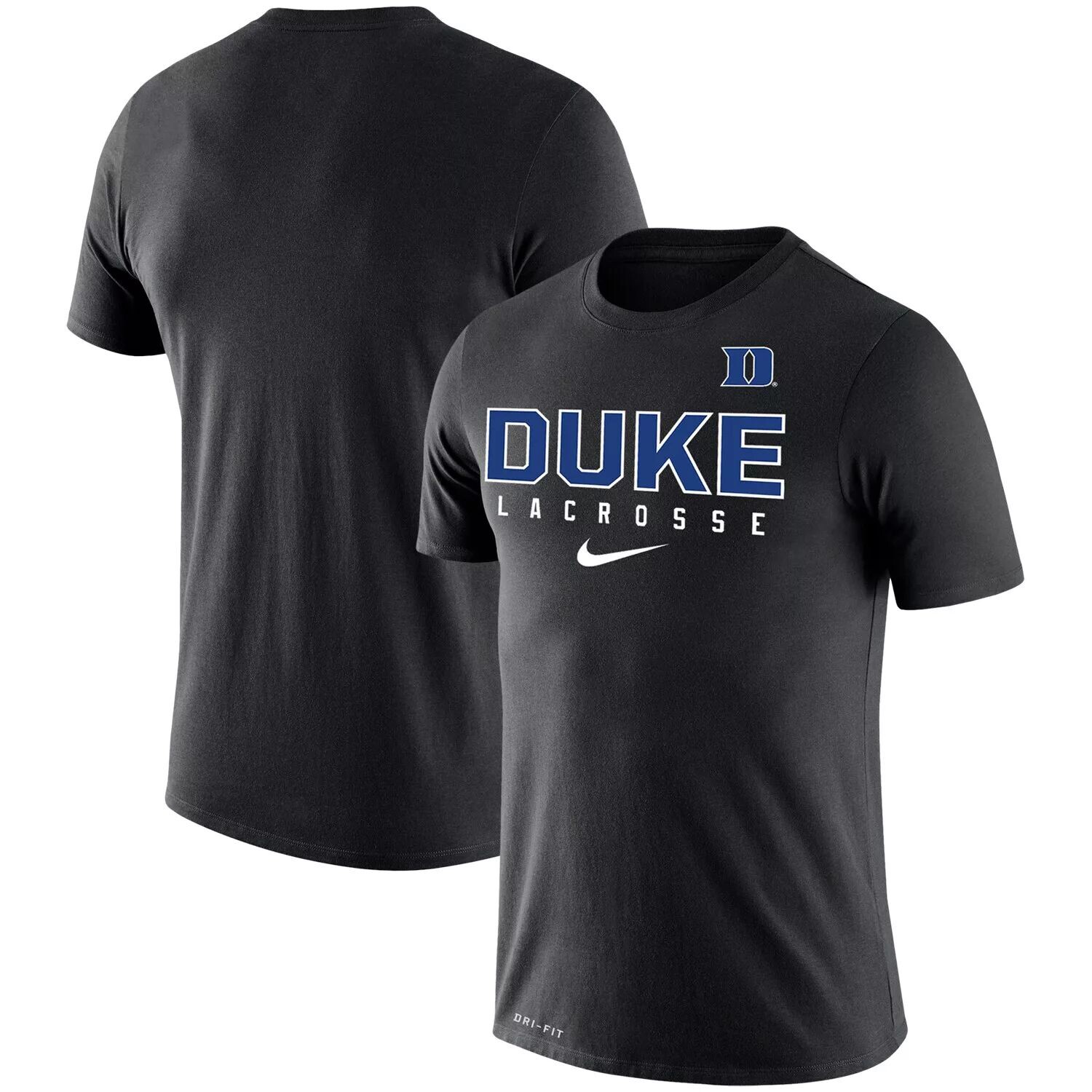 

Мужская черная футболка Nike Duke Blue Devils Lacrosse Legend 2.0 Performance, Черный