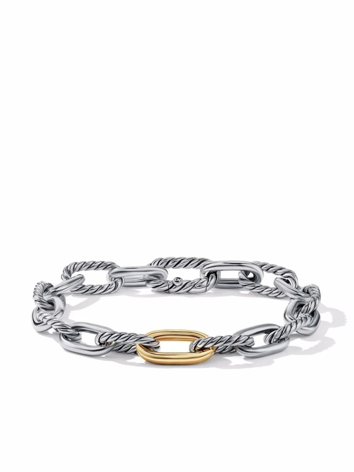 

Браслет DY Madison из желтого золота и серебра David Yurman, серебряный