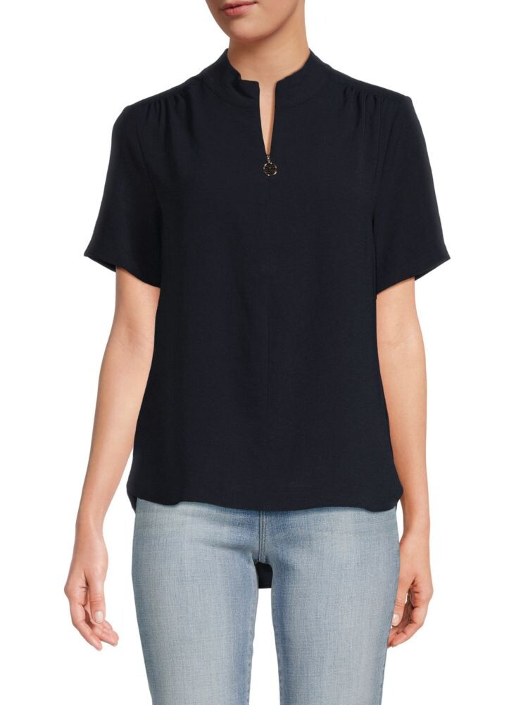 

Блузка на молнии Tommy Hilfiger, цвет Midnight