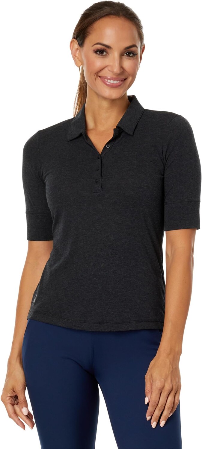 

Рубашка-поло Melange Polo Shirt adidas, цвет Black Melange