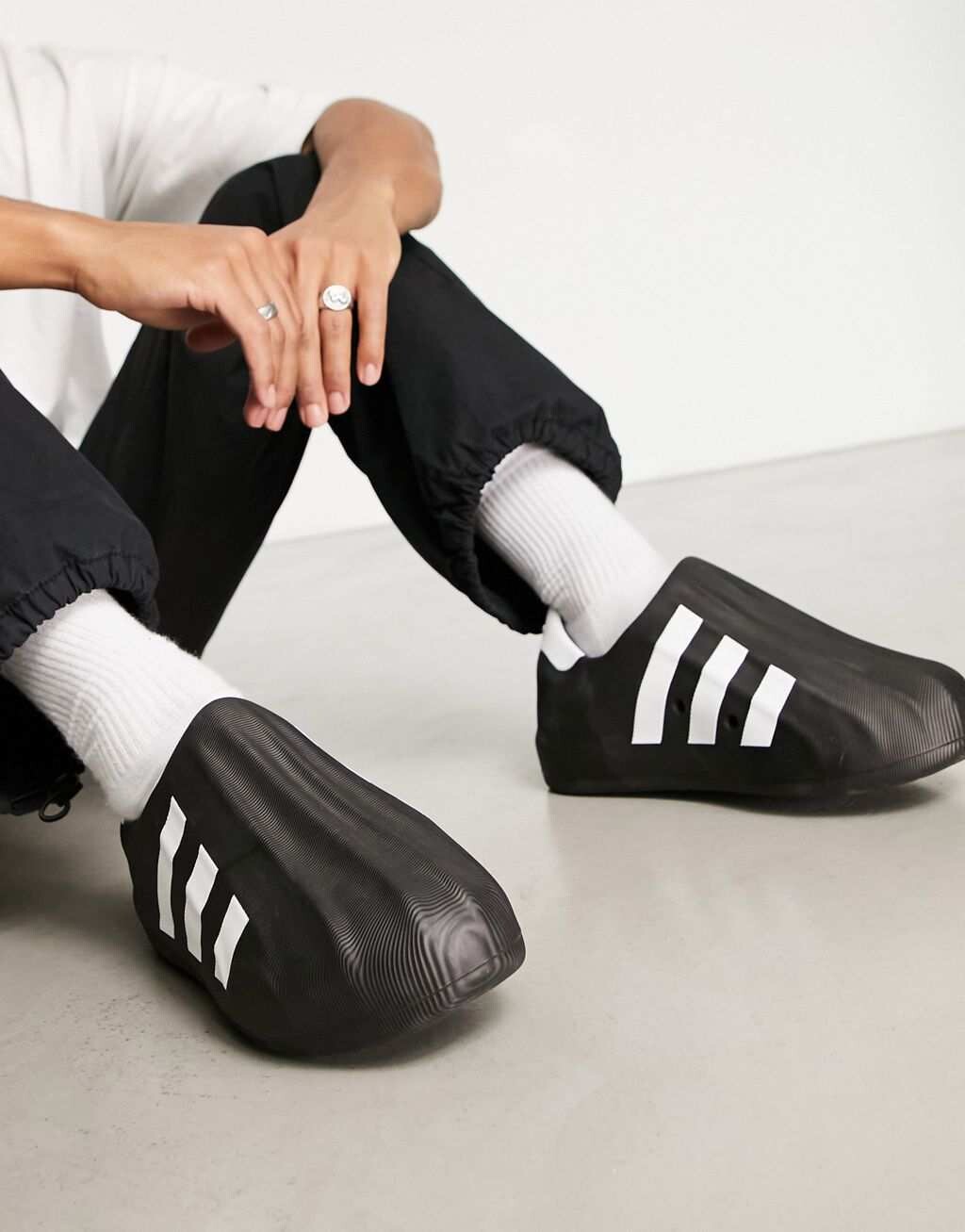 

Черно-белые кроссовки adidas Originals FOM Superstar, Черный