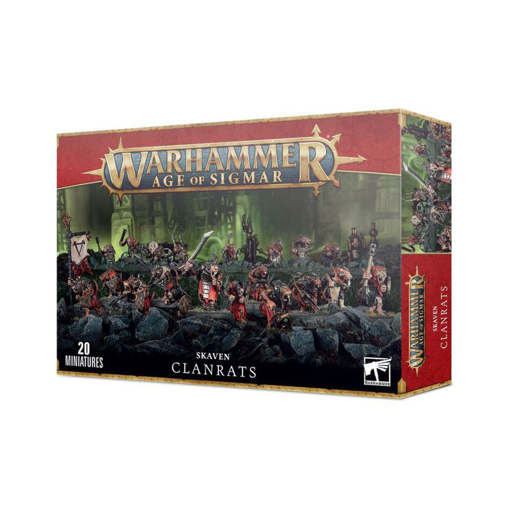 

Миниатюра Games Workshop Warhammer Age of Sigmar: Skaven Clanrats