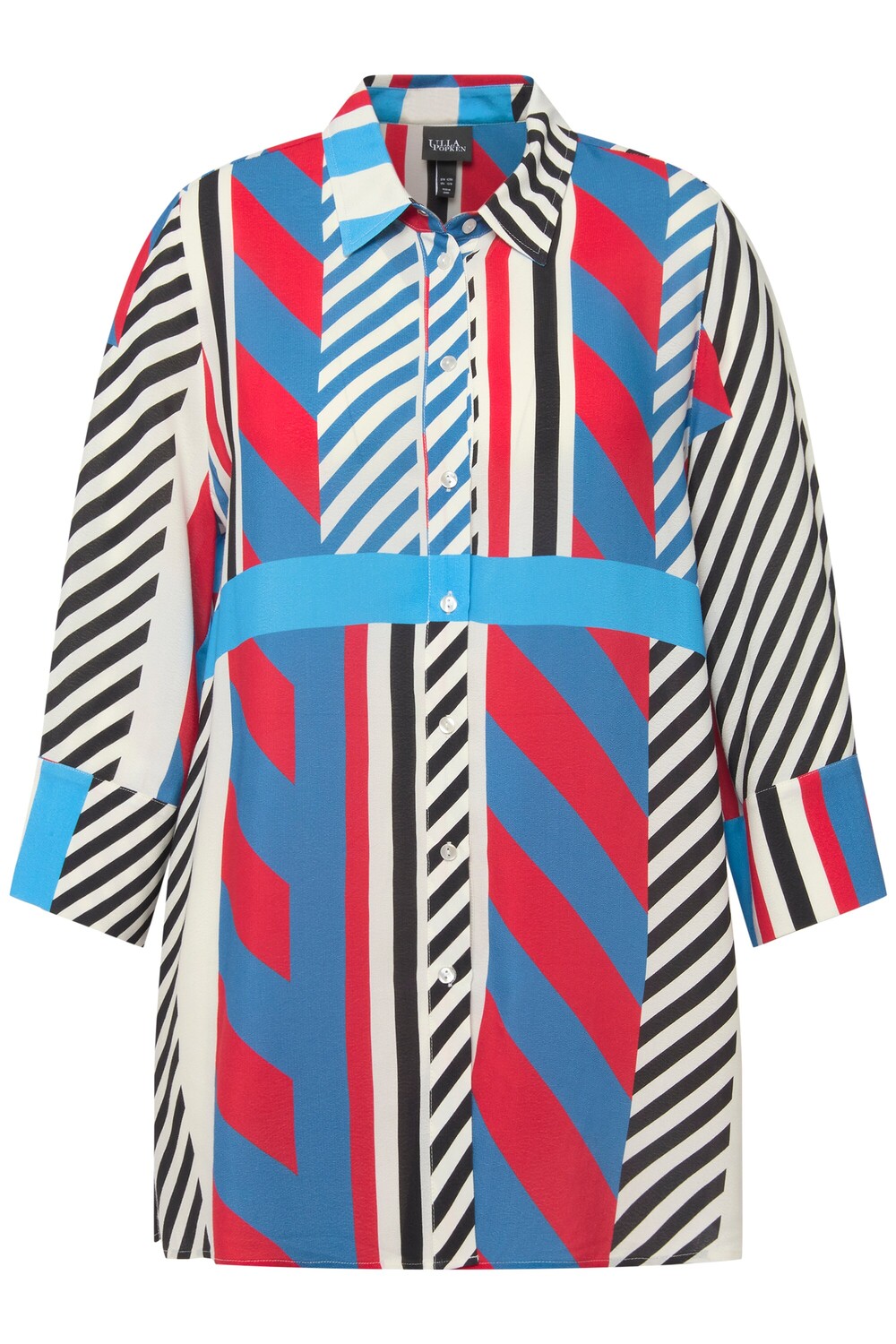 

Блуза Ulla Popken Longtunika, цвет salsarot