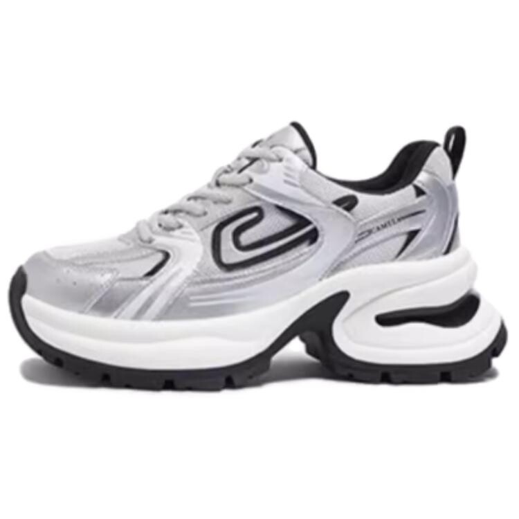 

Кроссовки CAMEL Chunky Sneakers Women's Low-top Silver/Gray, серый