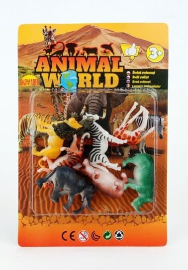Дикие животные на блистере Dromader набор игрушек домашние и дикие животные 6шт на блистере