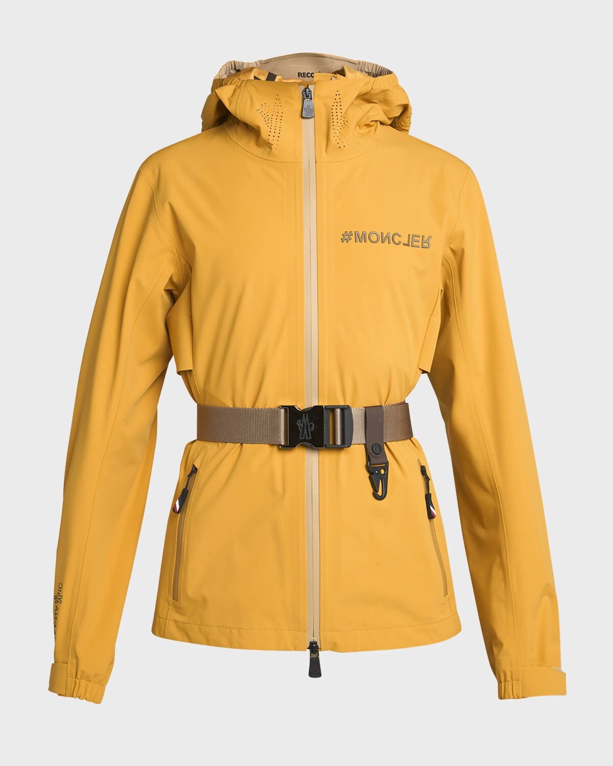 

Водоотталкивающая куртка Fex с поясом Moncler Grenoble, золотой