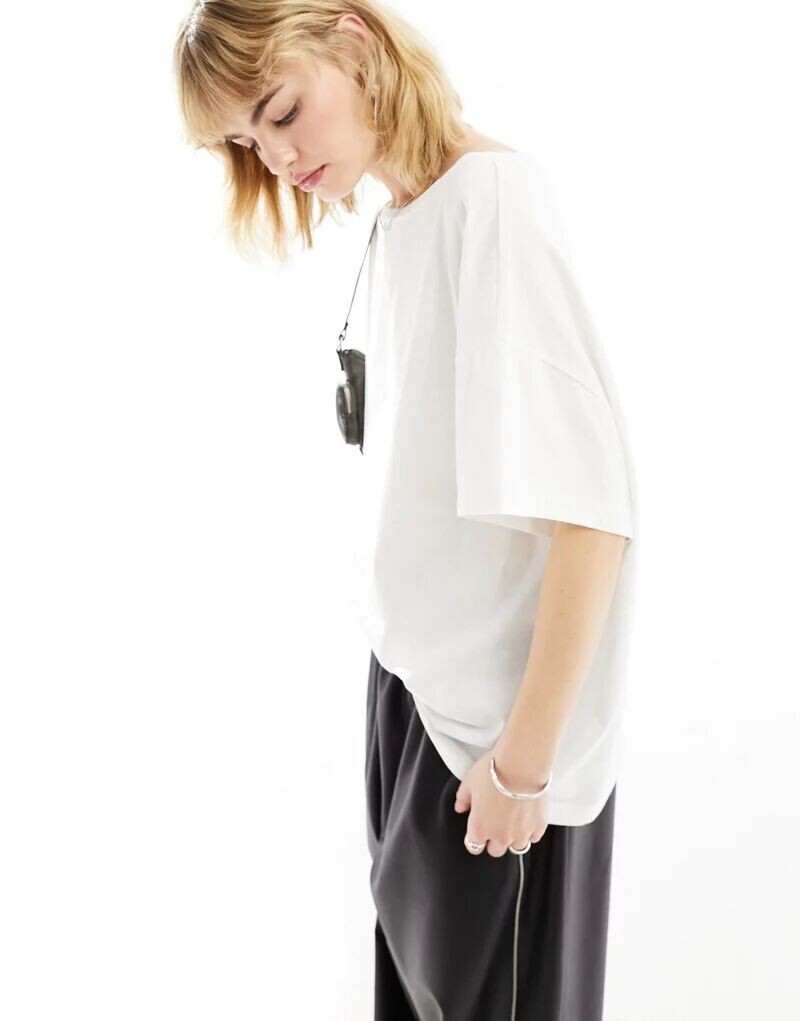 

Белая футболка с напуском AllSaints Lydia