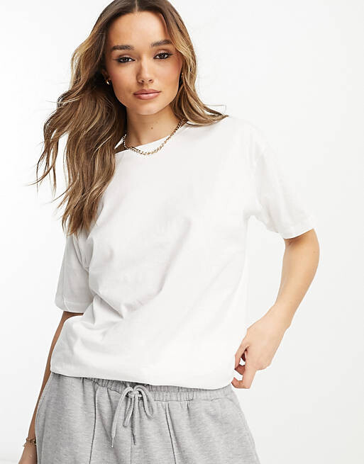 

Белая футболка-бойфренд River Island, Белый
