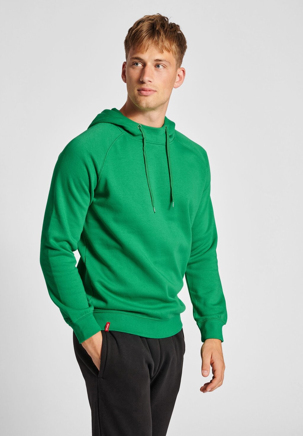 

Толстовка с капюшоном Hummel, зеленый неон