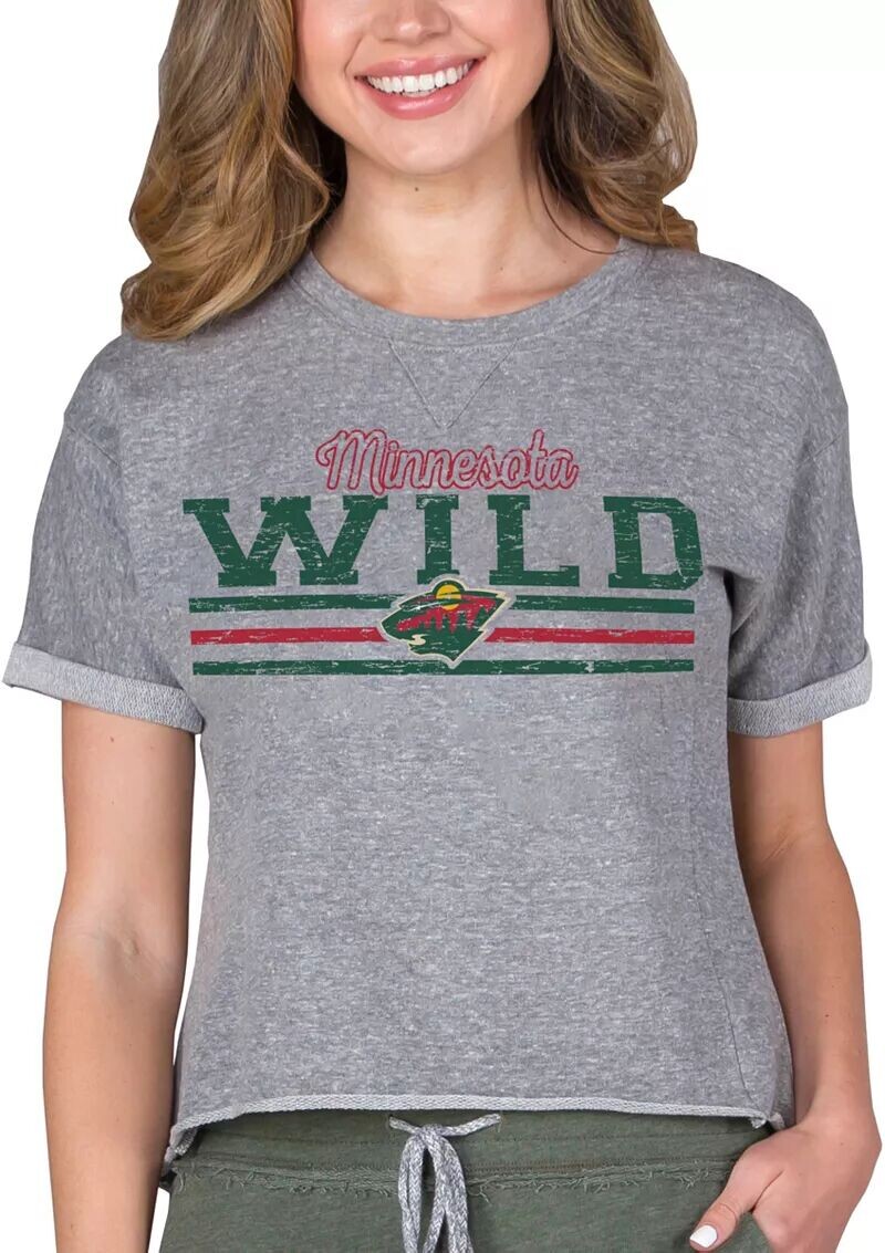 

Женская серая футболка Concepts Sport Minnesota Wild Mainstream