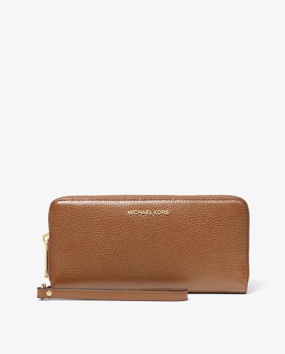 

Michael Michael Kors Женский кошелек из зерненой кожи Continental коричневого цвета Michael Michael Kors, коричневый
