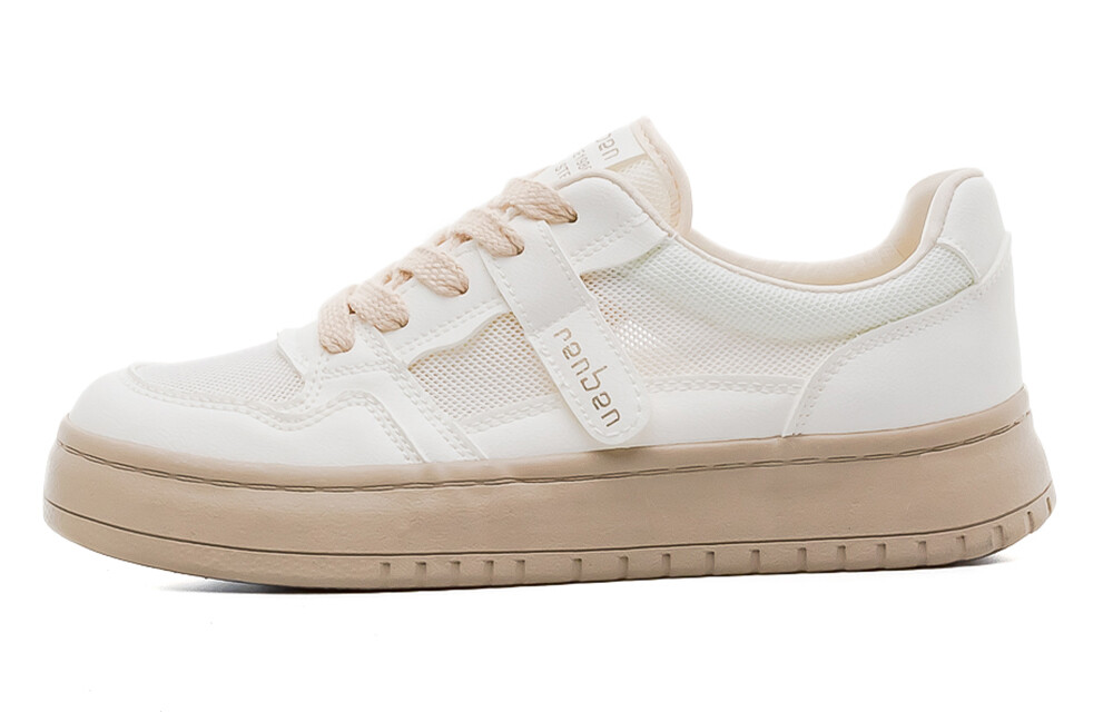 

Кроссовки RENBEN Skateboarding Shoes Women's Low-top Beige/coffee, коричневый