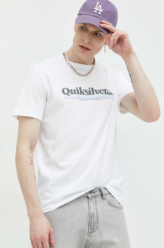 

Хлопковая футболка Quiksilver, белый