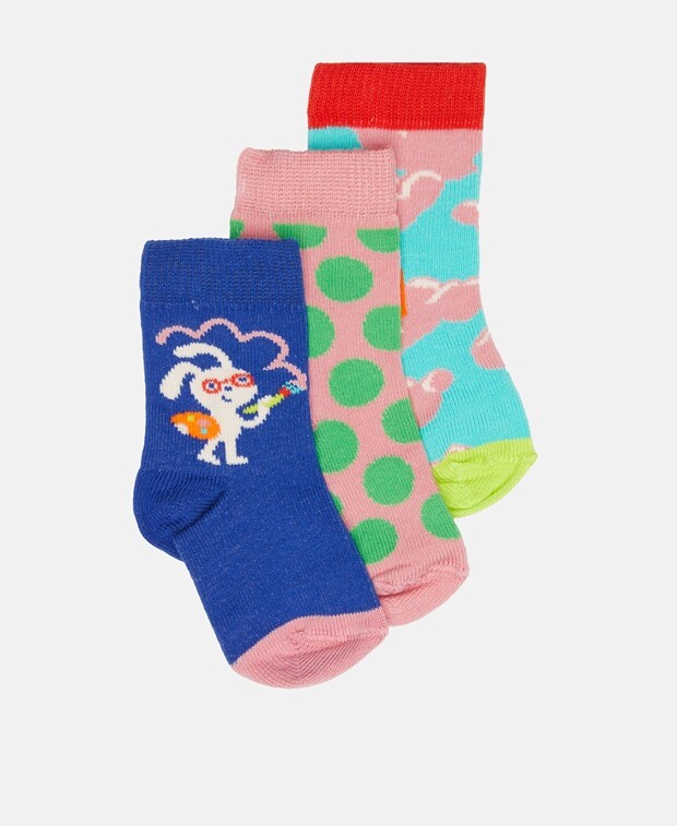 

Носки органик, 3 шт. Happy Socks, синий