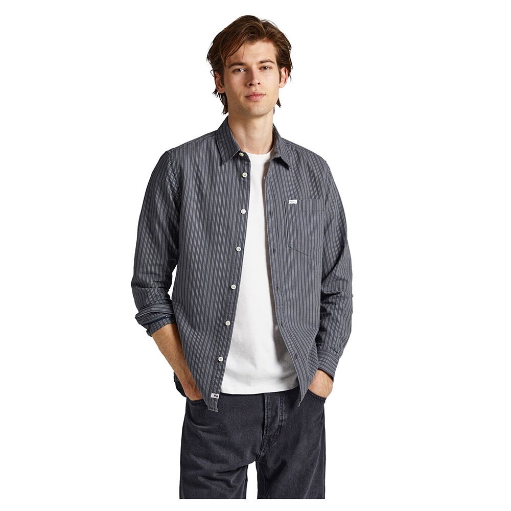 

Рубашка с длинным рукавом Pepe Jeans Chester, серый