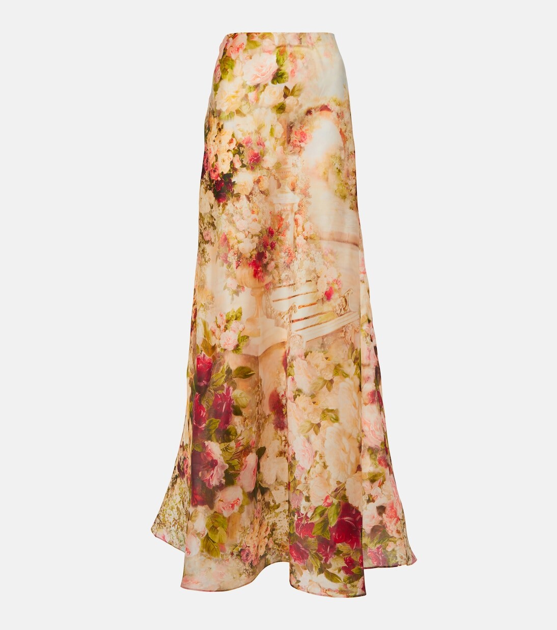 

Юбка макси luminosity из шелковой органзы Zimmermann, розовый