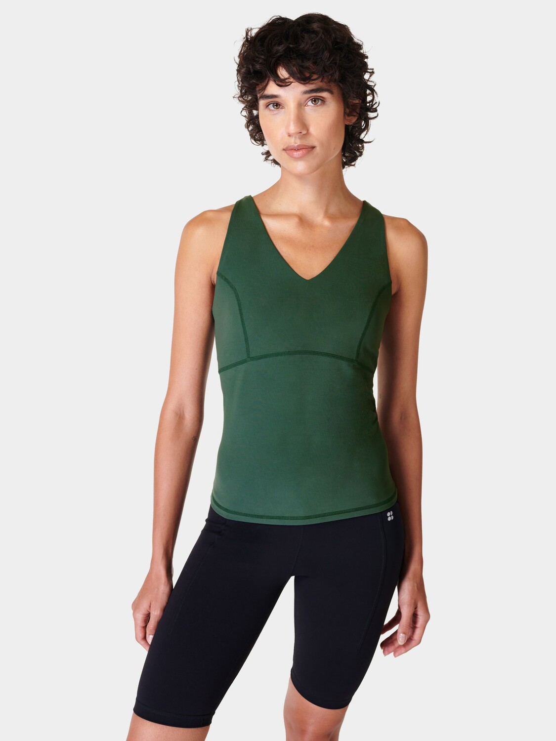 

Супермягкая майка с бретелями на спине Sweaty Betty, цвет Trek Green