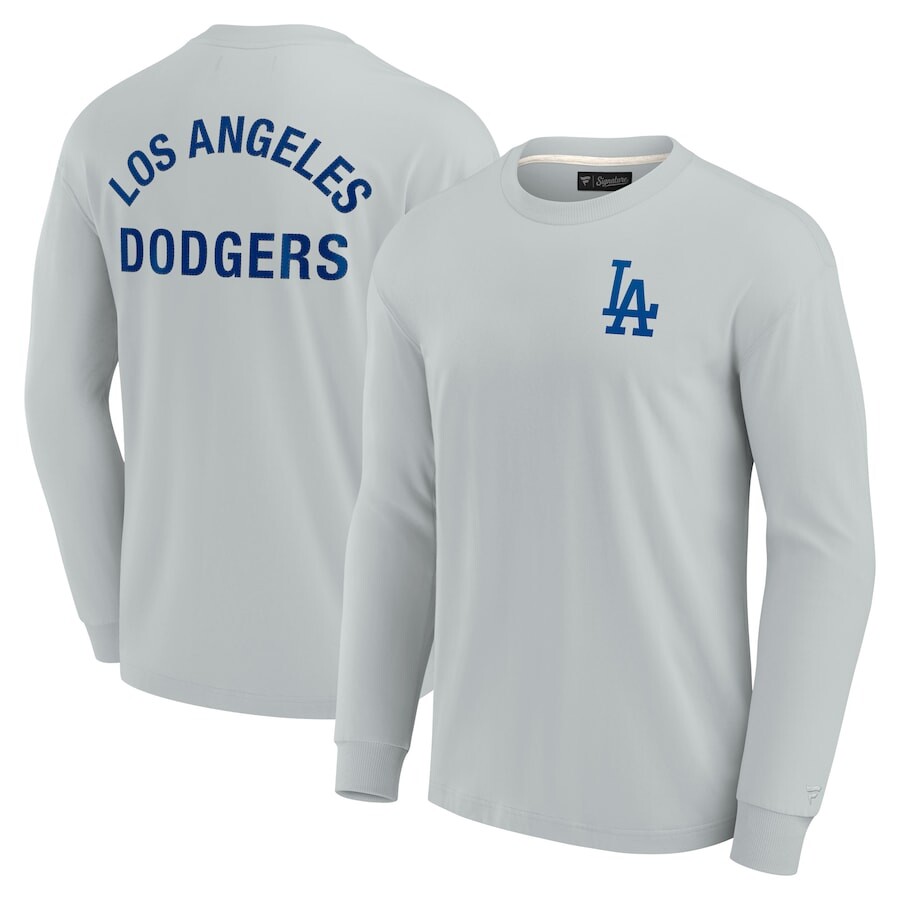 

Футболка с длинным рукавом Fanatics Signature Los Angeles Dodgers, серый
