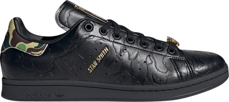 Кроссовки BAPE x Stan Smith '30th Anniversary - Black', черный кроссовки adidas bape x stan smith golf 30th anniversary белый