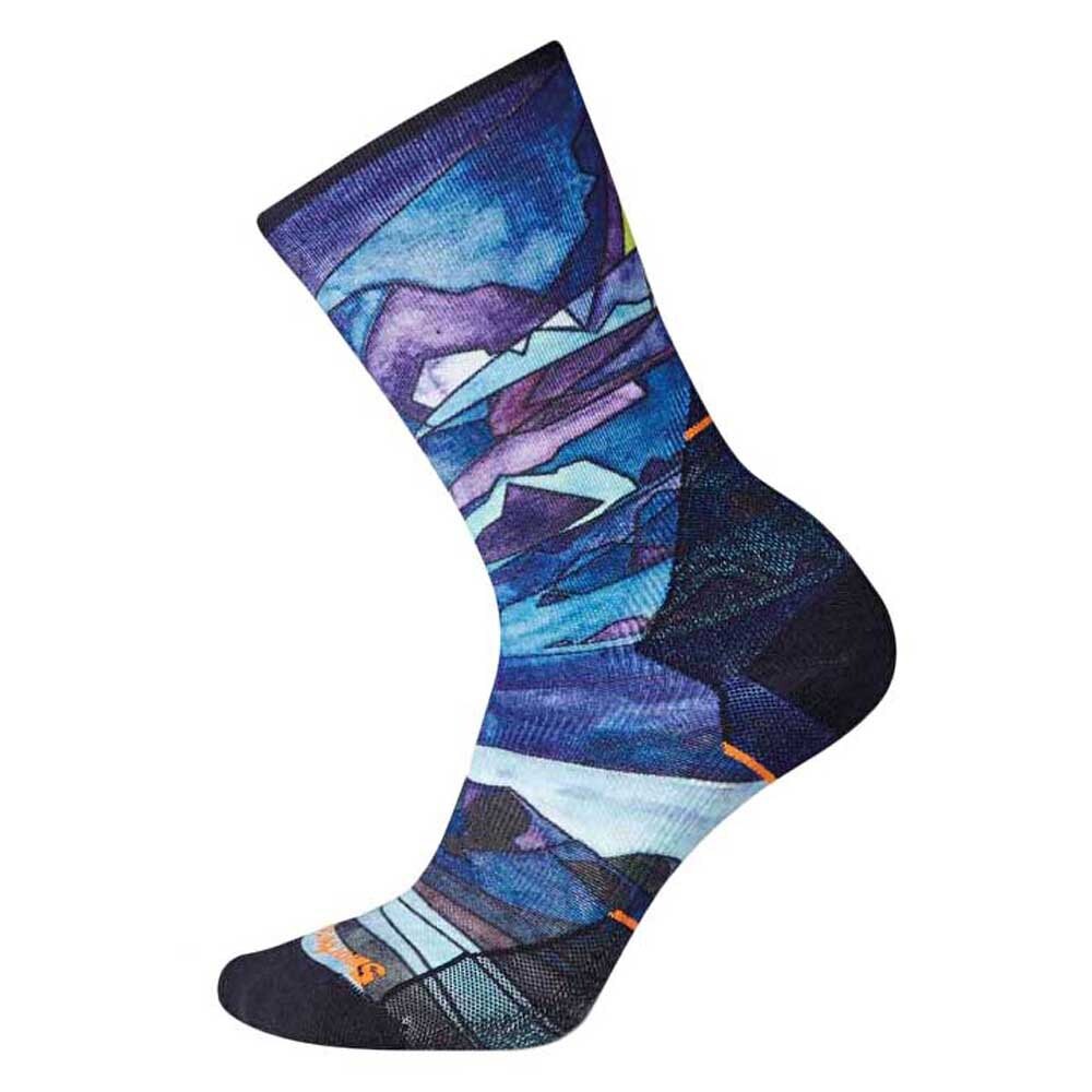 

Носки Smartwool Athlete Edition Run Print Crew, синий