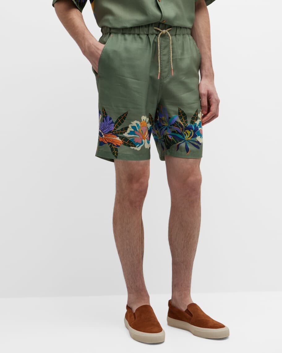 

Мужские шорты на шнурке с цветочным краем Scotch & Soda