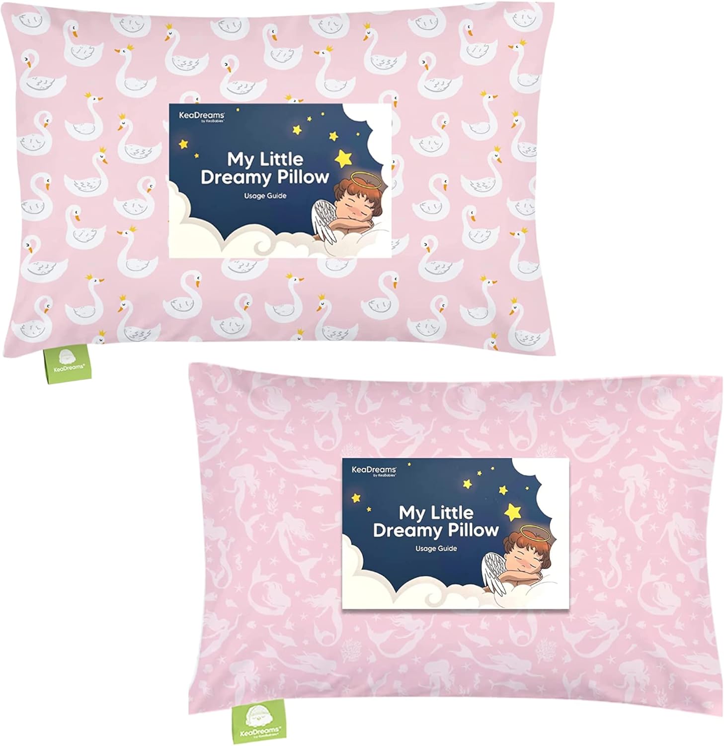 

Kea Подушка для малышей с наволочкой - 13x18 My Little Dreamy Pillow - Подушки для сна для малышей из органического хлопка, детские подушки, дорожные подушки для сна, мини-подушки, подушки для кроватей для малышей KeaBabies