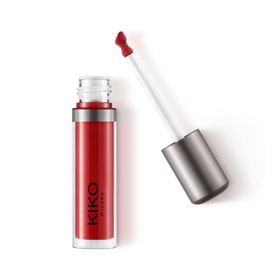 Матовая жидкая помада 13 вишнево-красная Kiko Milano Lasting Matte Veil Liquid Lip Colour, 4 мл