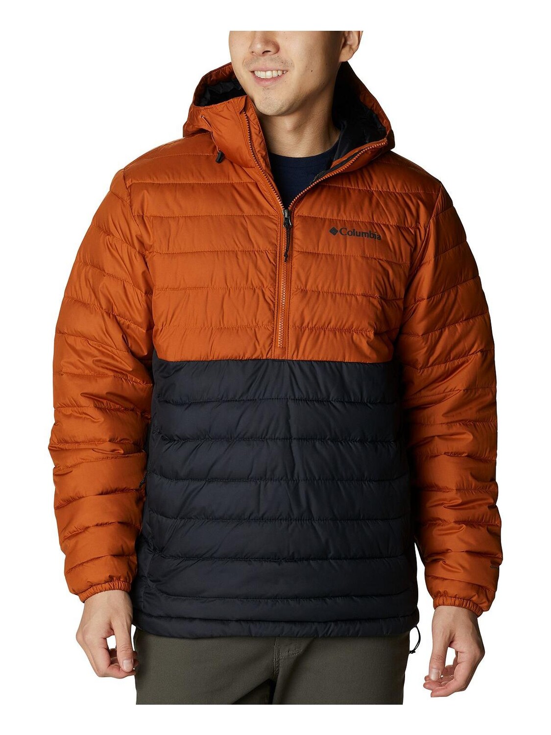 

Мужская водостойкая куртка-анорак Powder Life Columbia Sportswear, цвет Warm Copper/Black