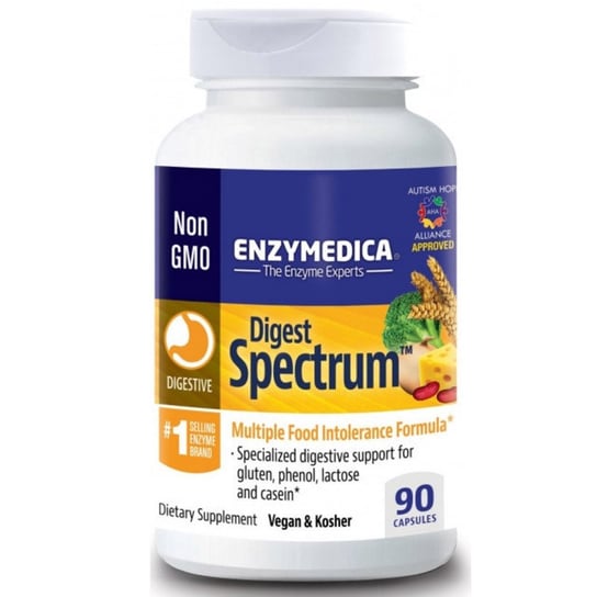 Enzymedica, Digest Spectrum 90 капсул enzymedica digest spectrum ферменты для пищеварения 90 капсул