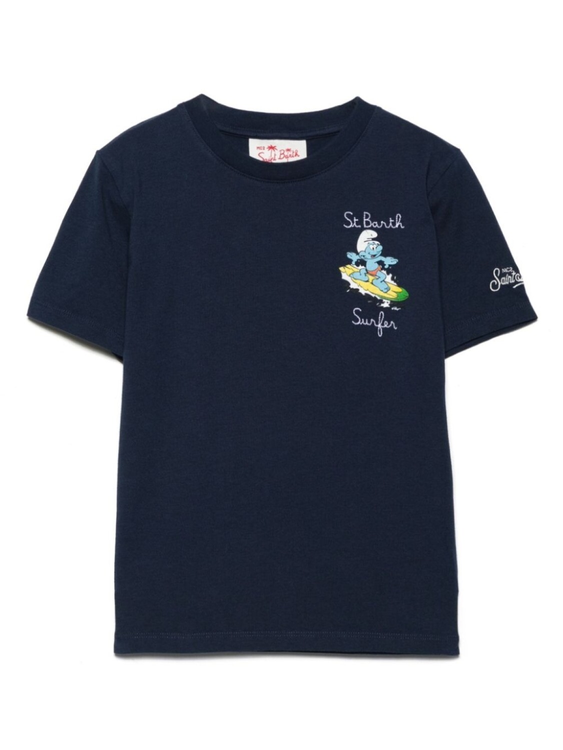 

MC2 Saint Barth Kids x Футболка с логотипом The Smurfs, синий
