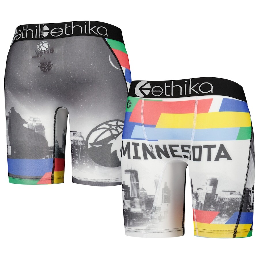 

Боксеры Ethika Minnesota Timberwolves, черный