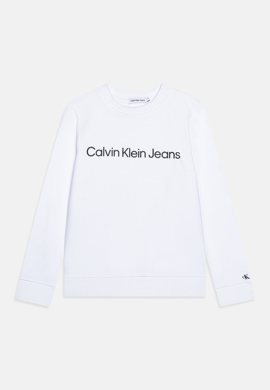 Толстовка Unisex Regular Logo Calvin Klein Jeans, цвет bright white футболка с принтом logo unisex calvin klein jeans цвет white