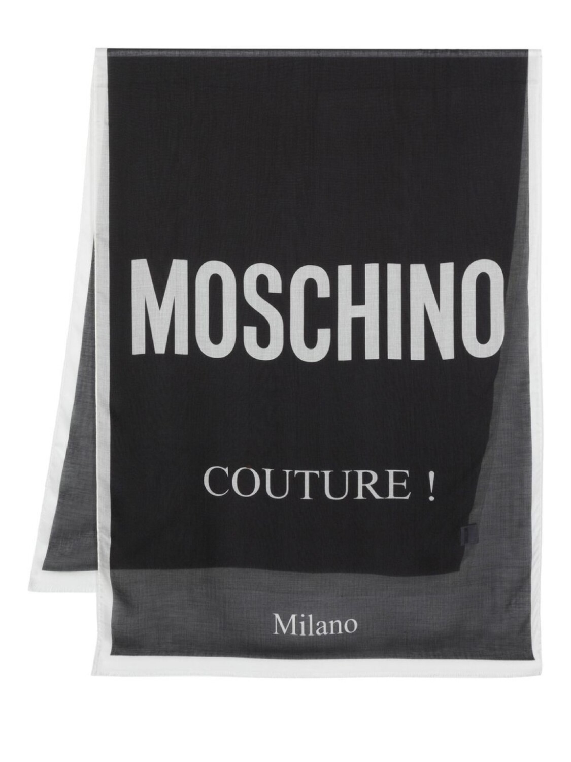 

Moschino шарф с логотипом, черный