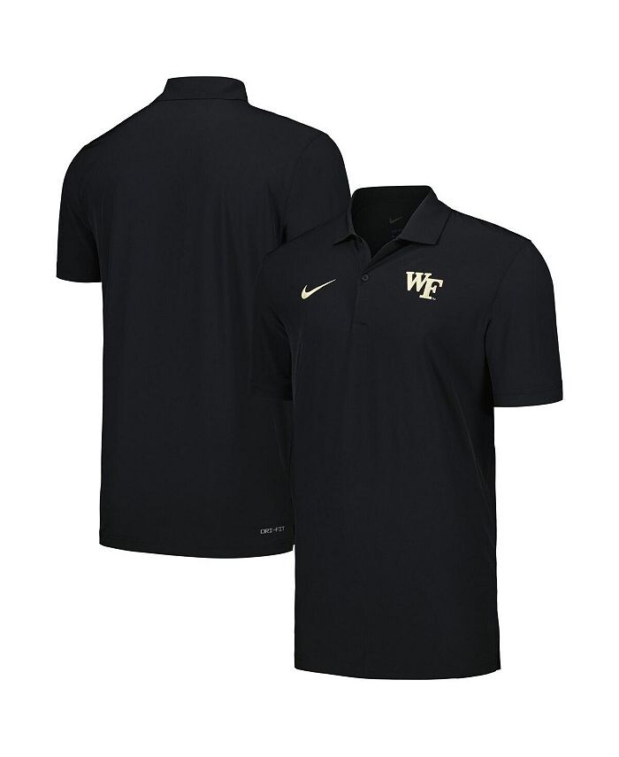 

Мужская черная рубашка-поло Wake Forest Demon Deacons Sideline Nike, черный
