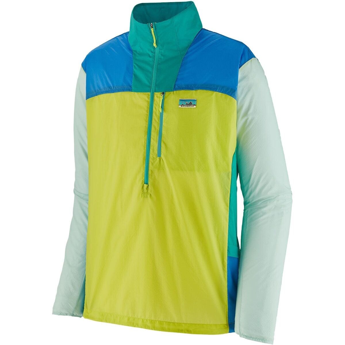 

Пуловер с молнией 1/2 houdini stash Patagonia, зеленый