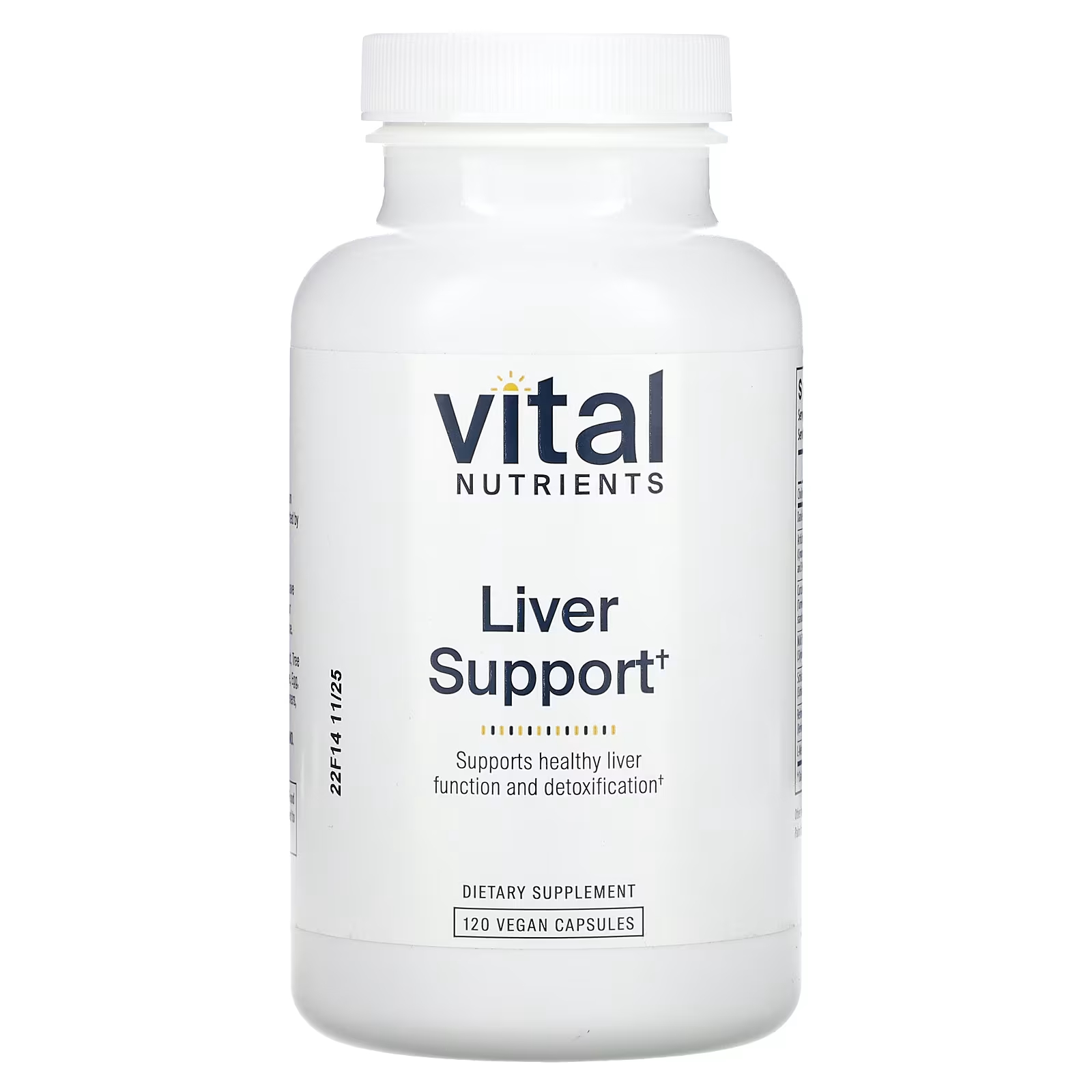 Пищевая добавка Vital Nutrients Liver Support, 120 капсул