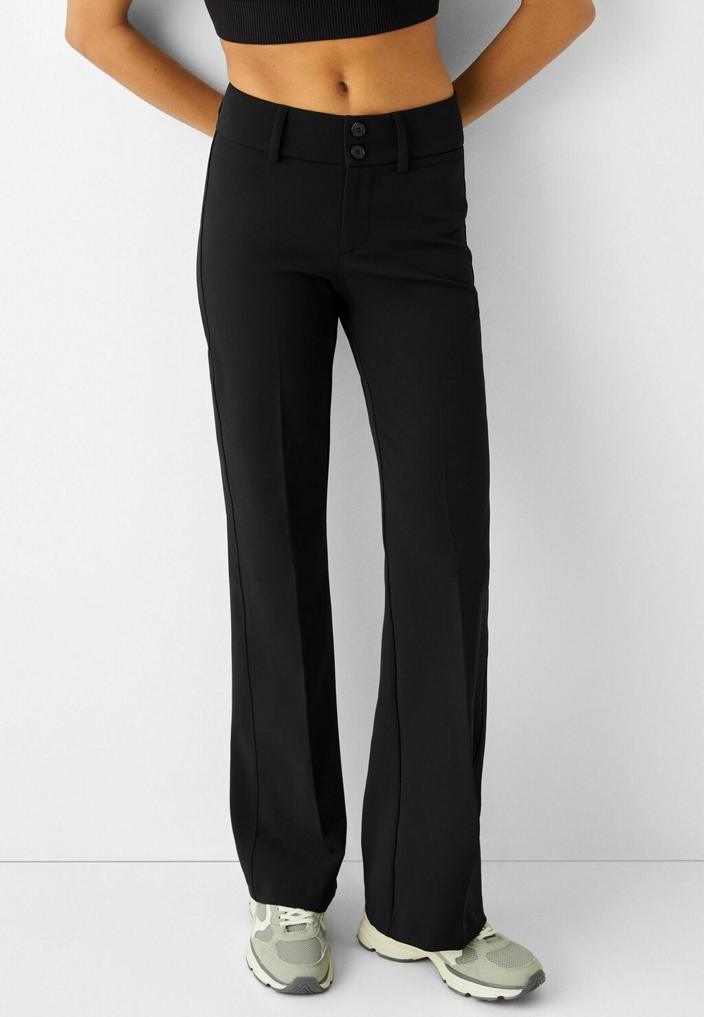 

Брюки Tailored Bershka, черный