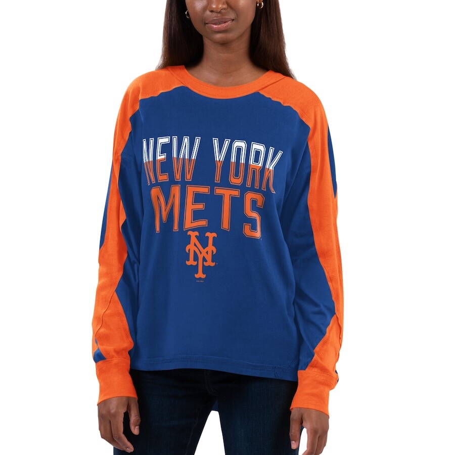 

Футболка с длинным рукавом G-III 4Her by Carl Banks New York Mets, роял