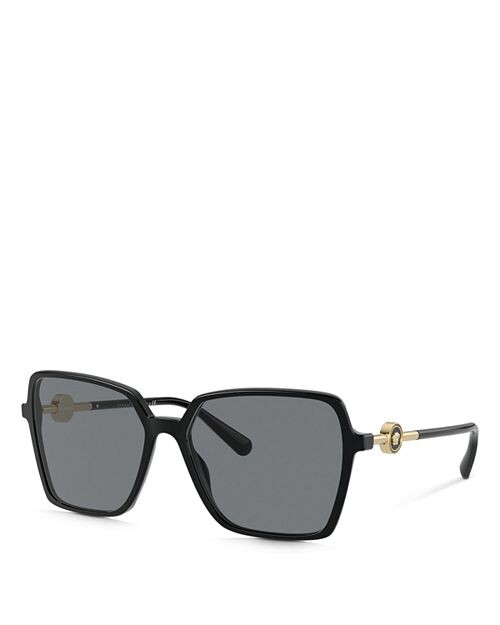 

Квадратные солнцезащитные очки, 58 мм Versace, цвет Black