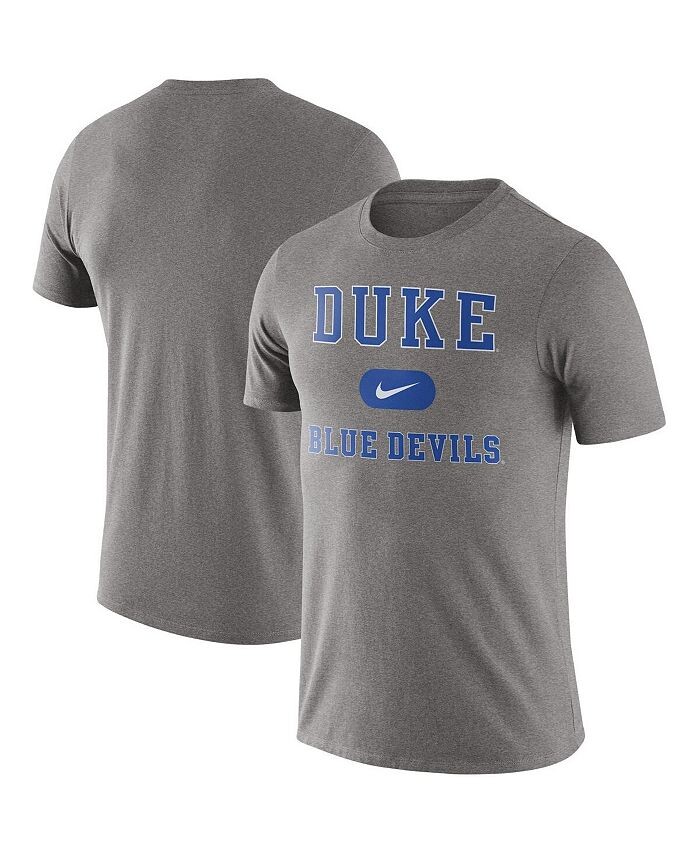 

Мужская серая футболка с принтом Duke Blue Devils Team Arch Nike, серый