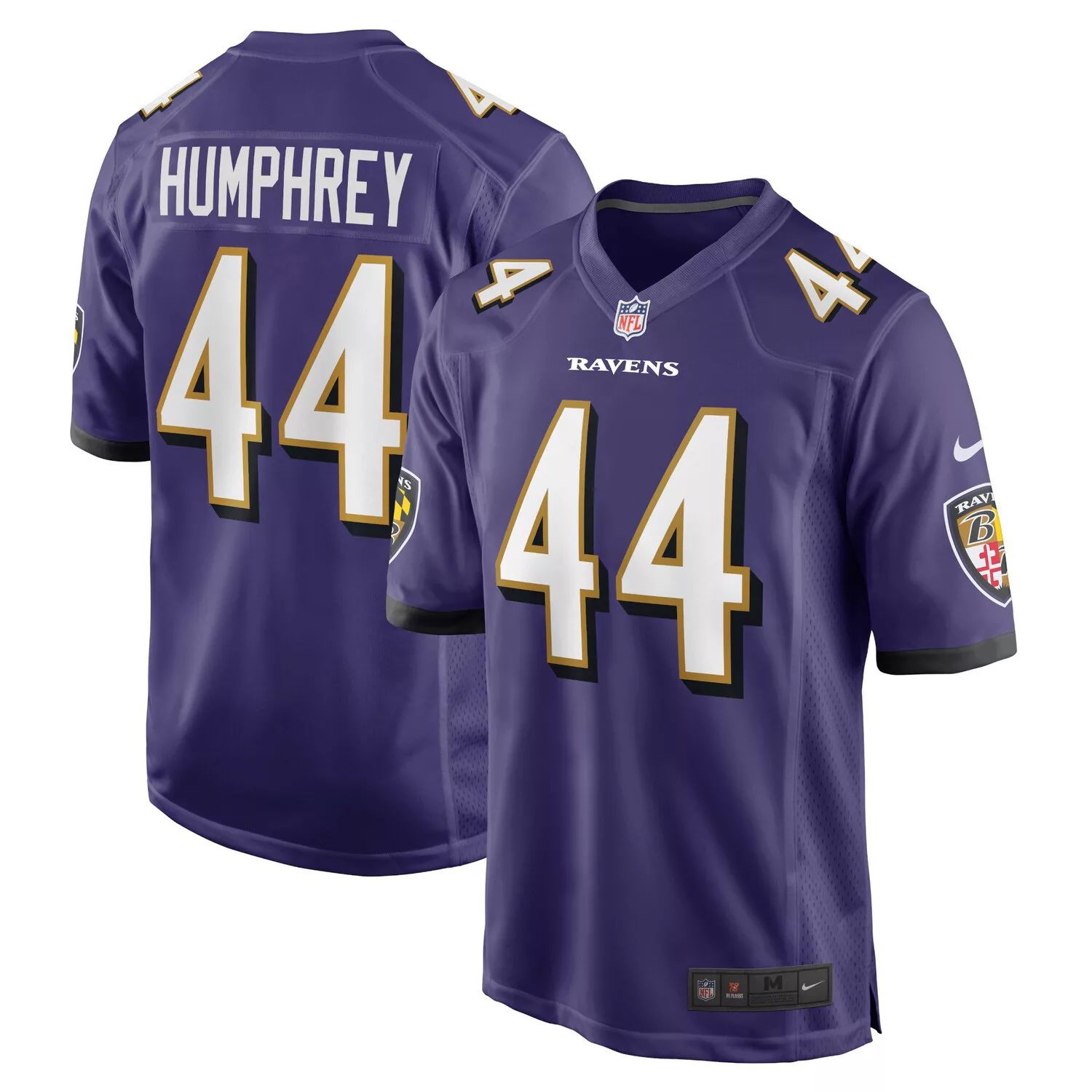 Мужская футболка команды Marlon Humphrey Purple Baltimore Ravens Game Team Nike