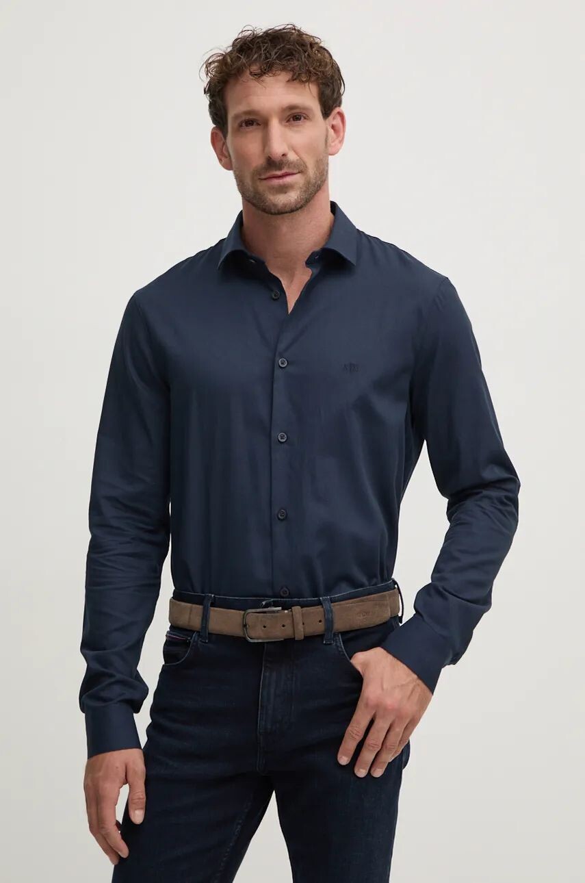 

Рубашка Armani Exchange из хлопка, темно-синий