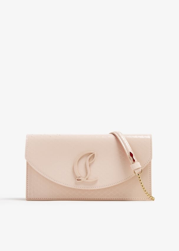 

Клатч Christian Louboutin Loubi54, бежевый